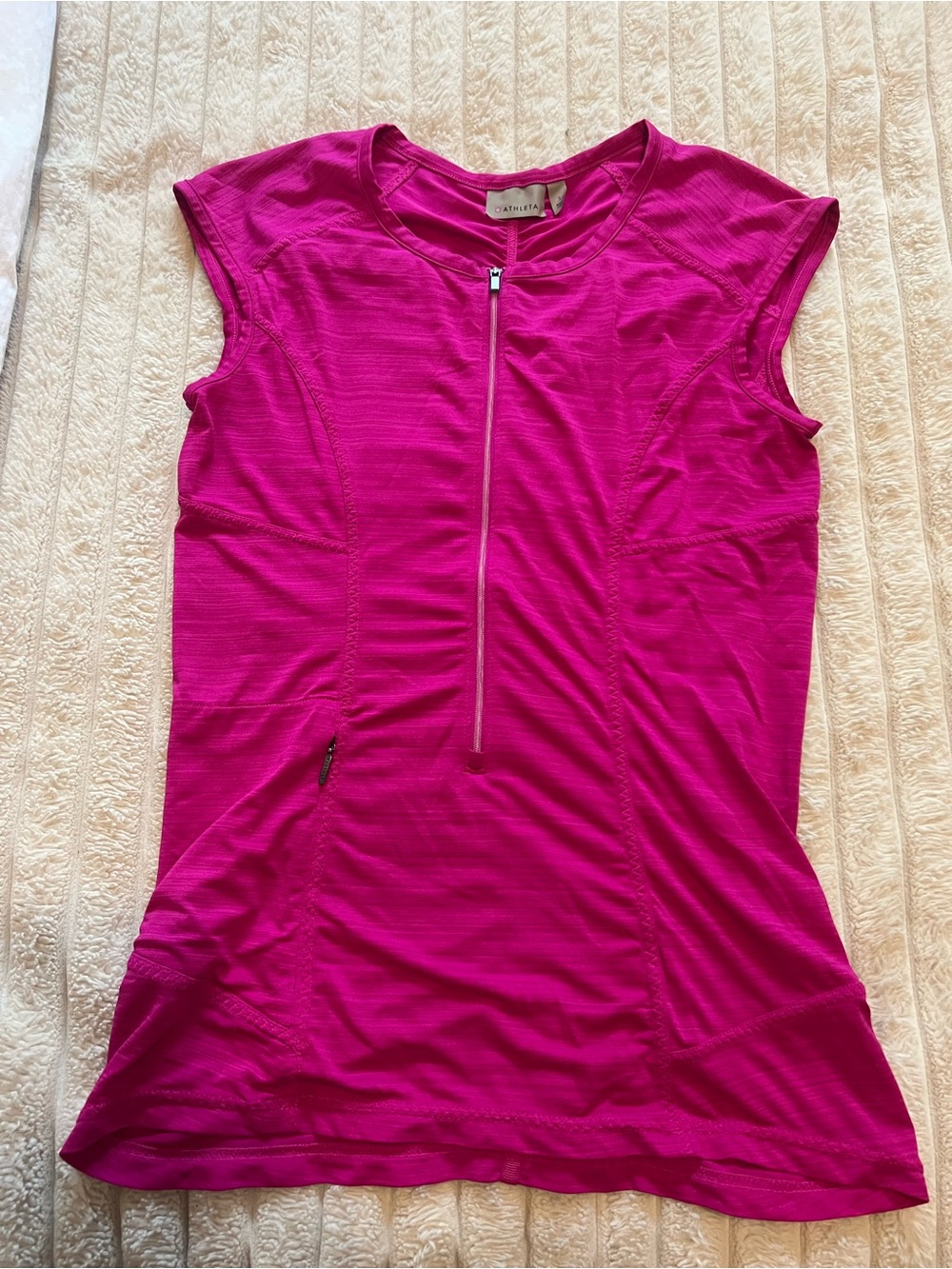 Athleta Half-Zip Active Top - Size S - Magenta